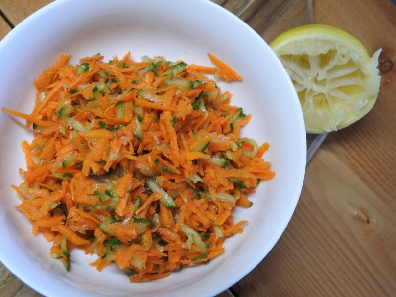 5 Minute Carrot and Cucumber Salad