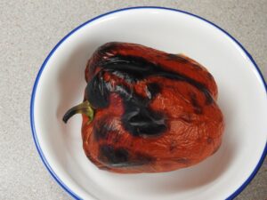 Roasted red bell pepper