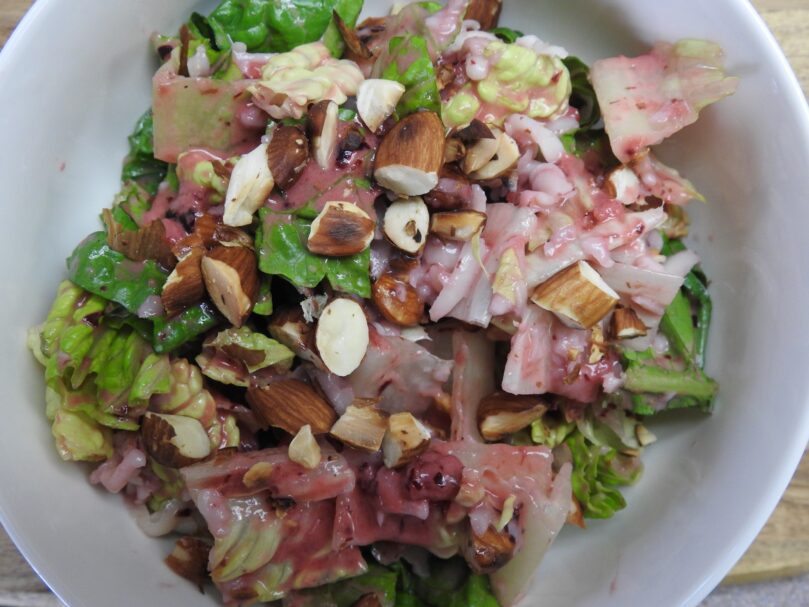 Chopped Almond and Cherry Salad