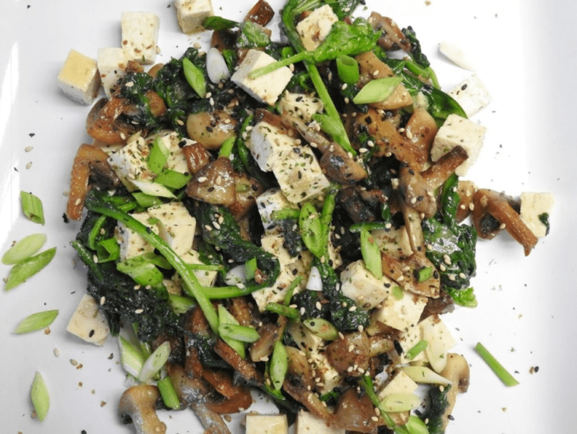 Miso Mushroom and Tofu Salad